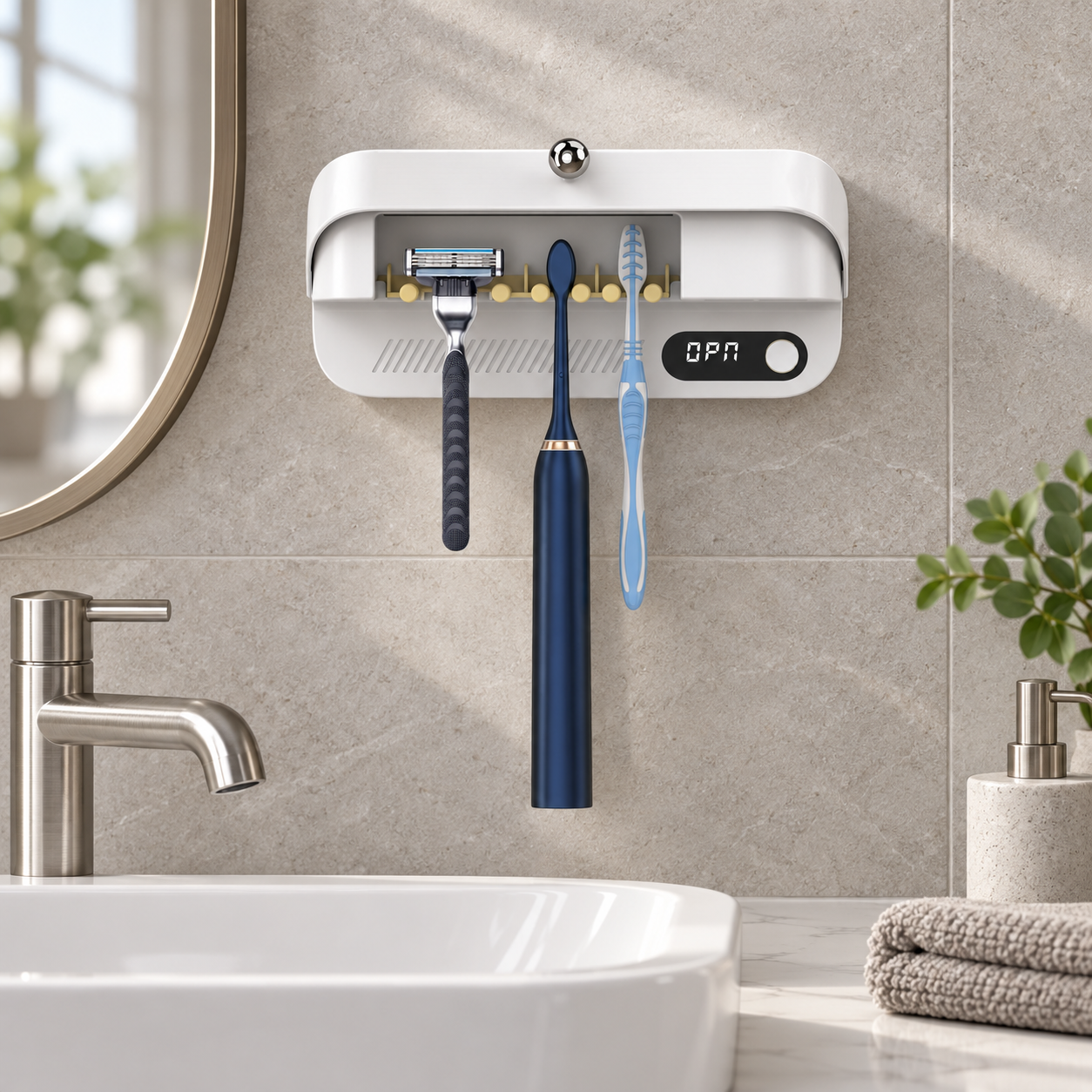 Tezeritech UV toothbrush care device