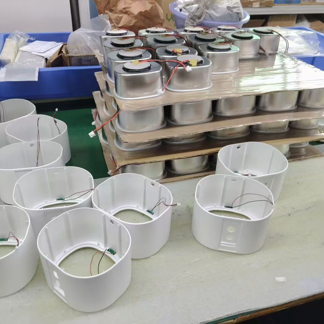 Product housings and components during assembly
