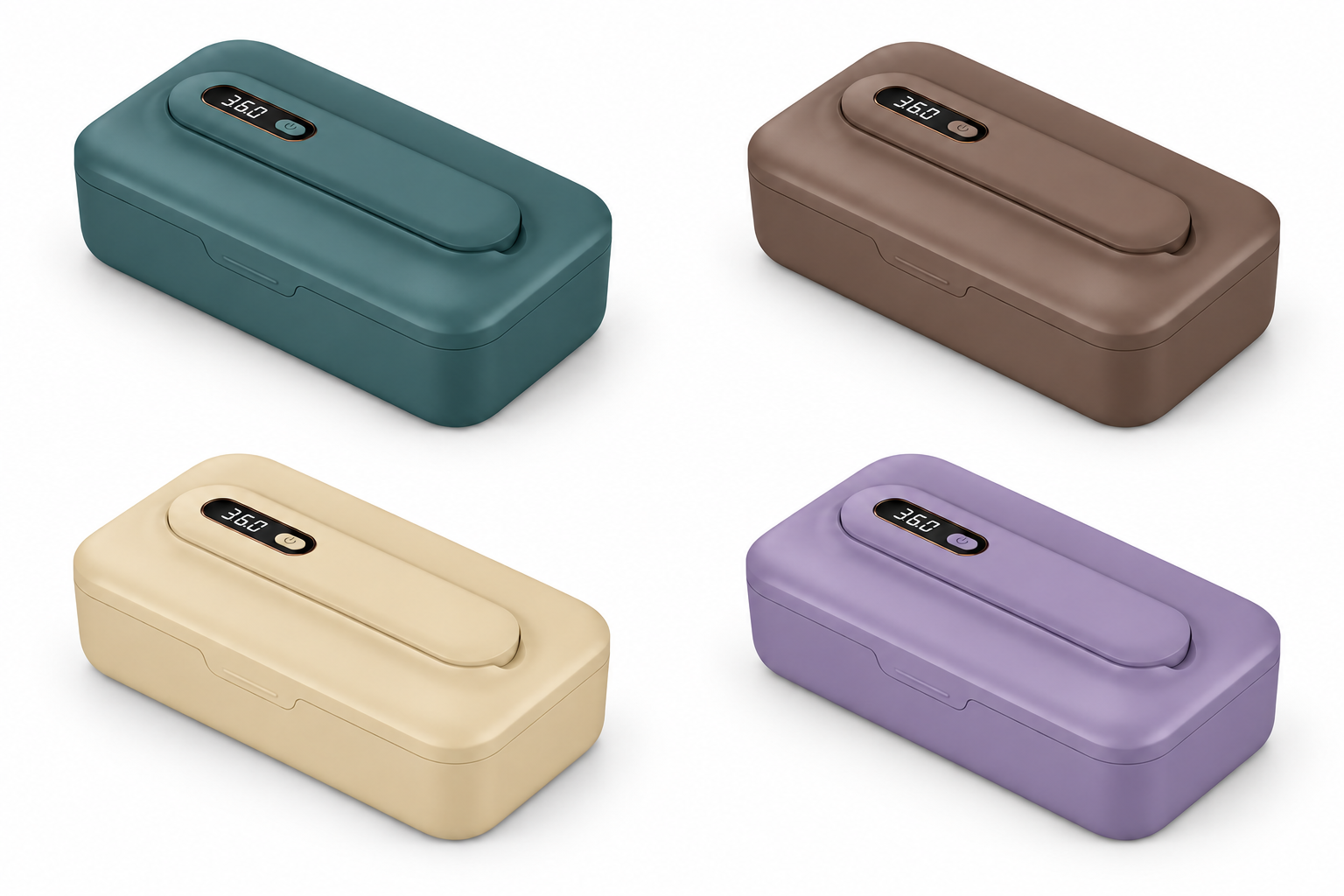 XD-003 color concepts in teal, brown, beige and purple